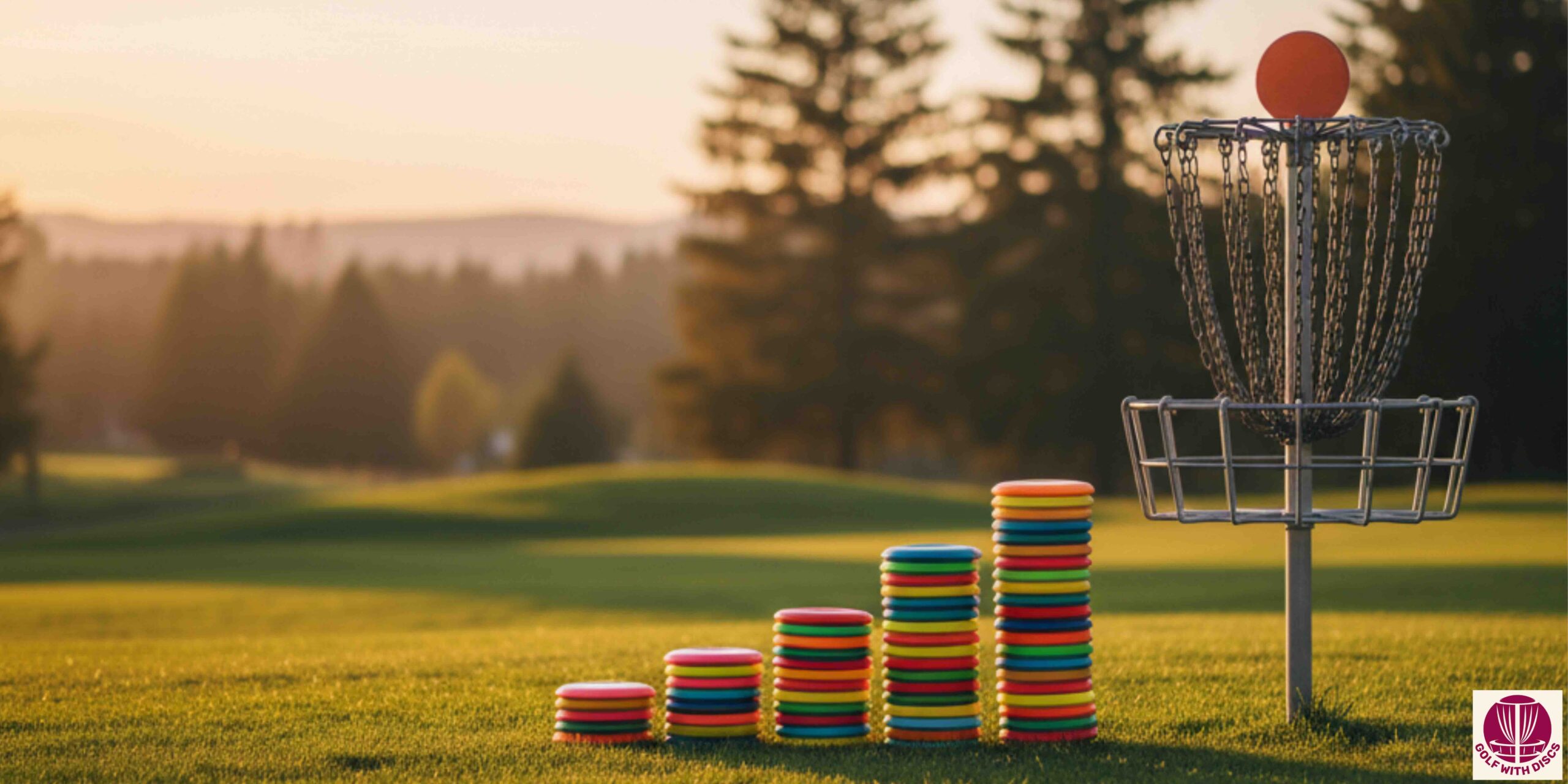 disc golf picture of discs like a bar chart